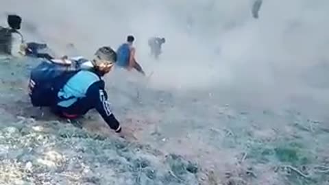 Illegal immigrants on the way to Europe,crossing Manu mountain in Iran