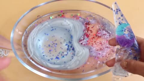 Making GALAXY Slime with Piping Bags! Most Satisfying Slime Video★ASMR★