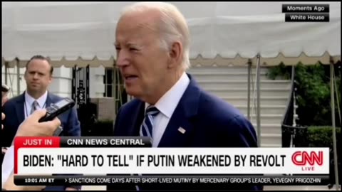 BIDEN:"HARD TO TELL " IF PUTIN WEAKENED BY REVOLT