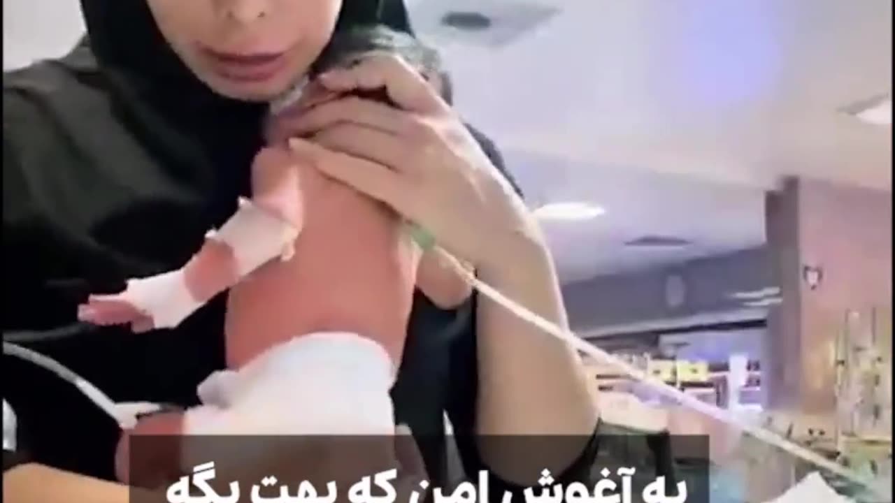 The nurse's sympathy for the crying of the baby due to the pain of the injection