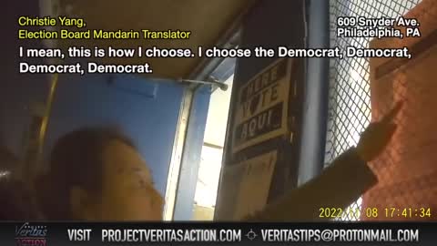 PA Election Board Official ILLEGALLY Tells Undercover Journo to "Vote Democrat Down Ballot"