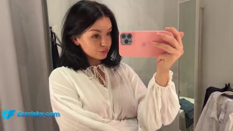 Hot Girl tried Transparent tops 