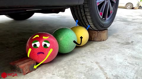 Piggy Gets Blocked under Hot Wheel _ Crushing Crunchy & Soft Things by Car