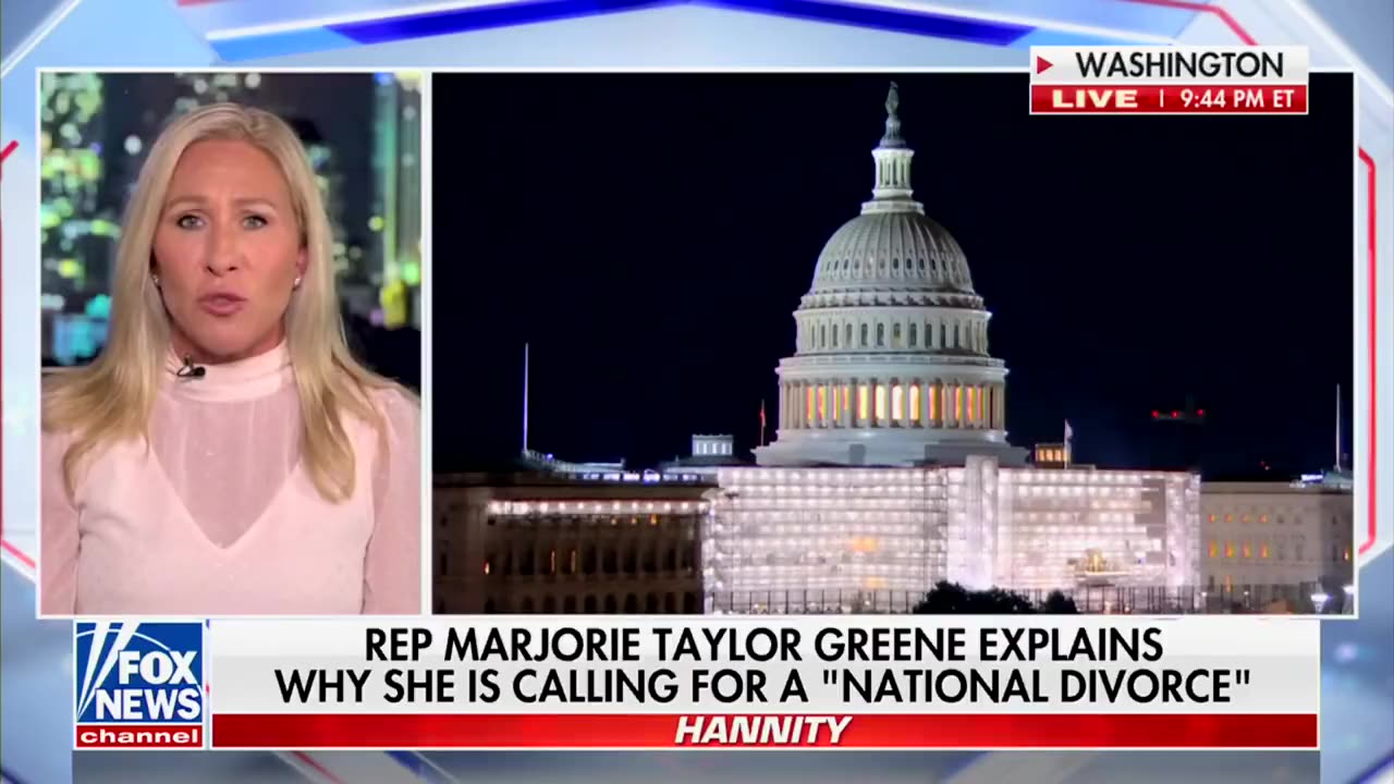 National Divorce is not civil war, but becoming a necessary reality - Rep Marjorie Taylor