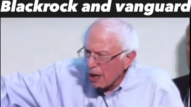 Bernie Sanders Calls out BlackRock and Vanguard in UK Speech