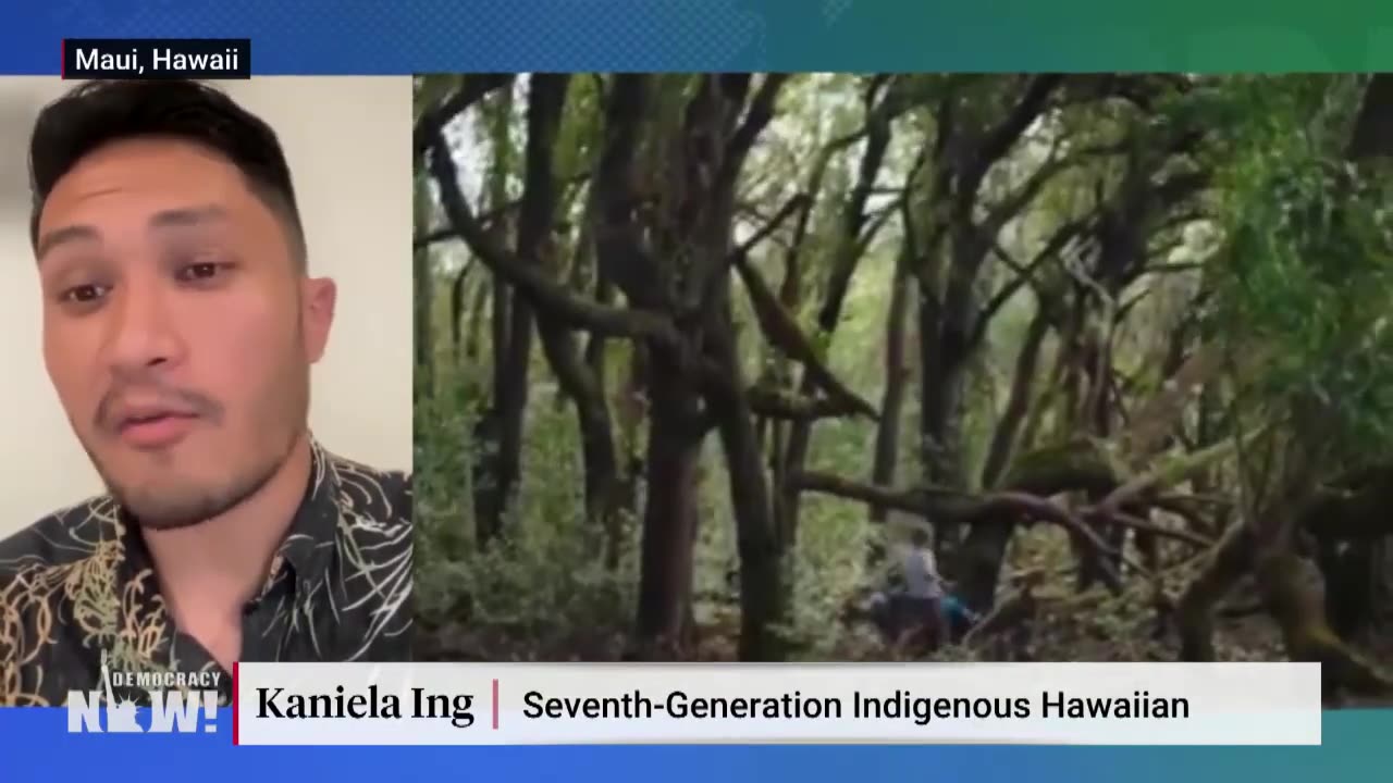 Native Hawaiian Activist Kaniela Ing on Fires, Colonialism & Banyan Tree