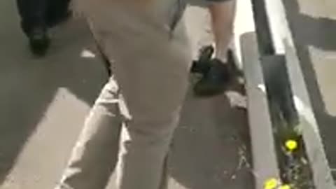 THE LITTLE VETERAN ASSAULTED AND ARRESTED DOVER DEMO