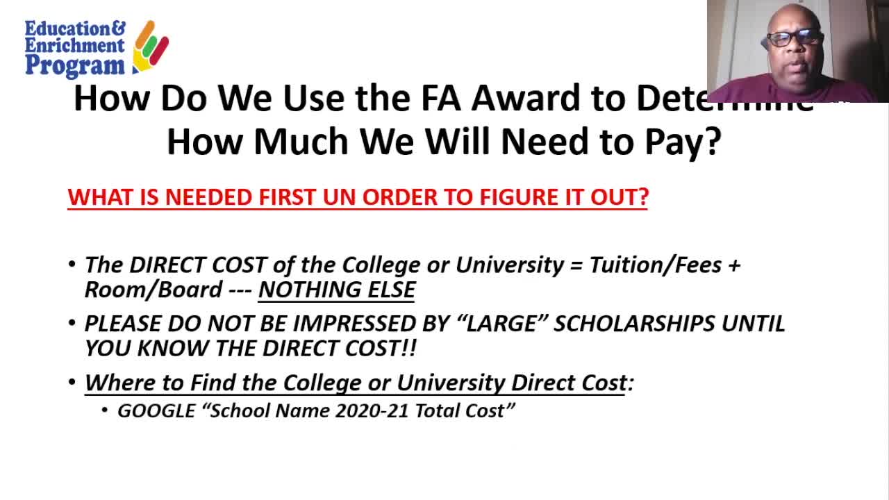 [Jumpstart Meeting] What Will I Pay for College?