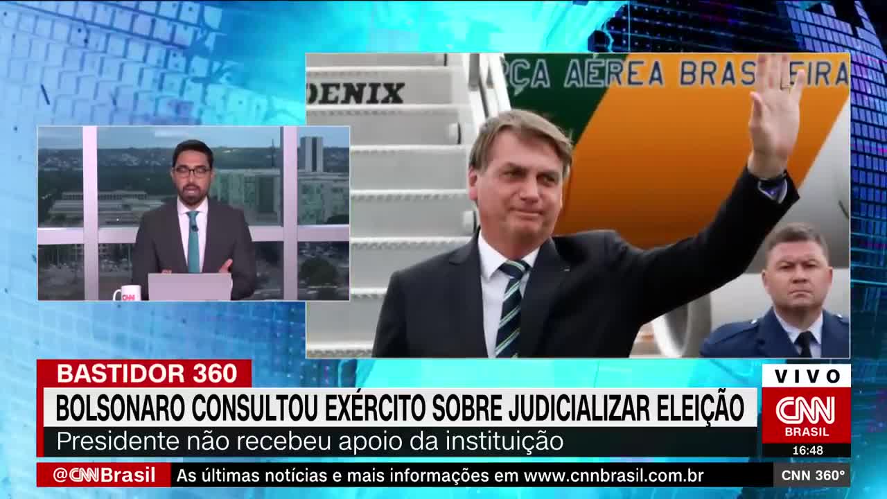 Bolsonaro consultou o Exército sobre judicializar a eleição | CNN 360º