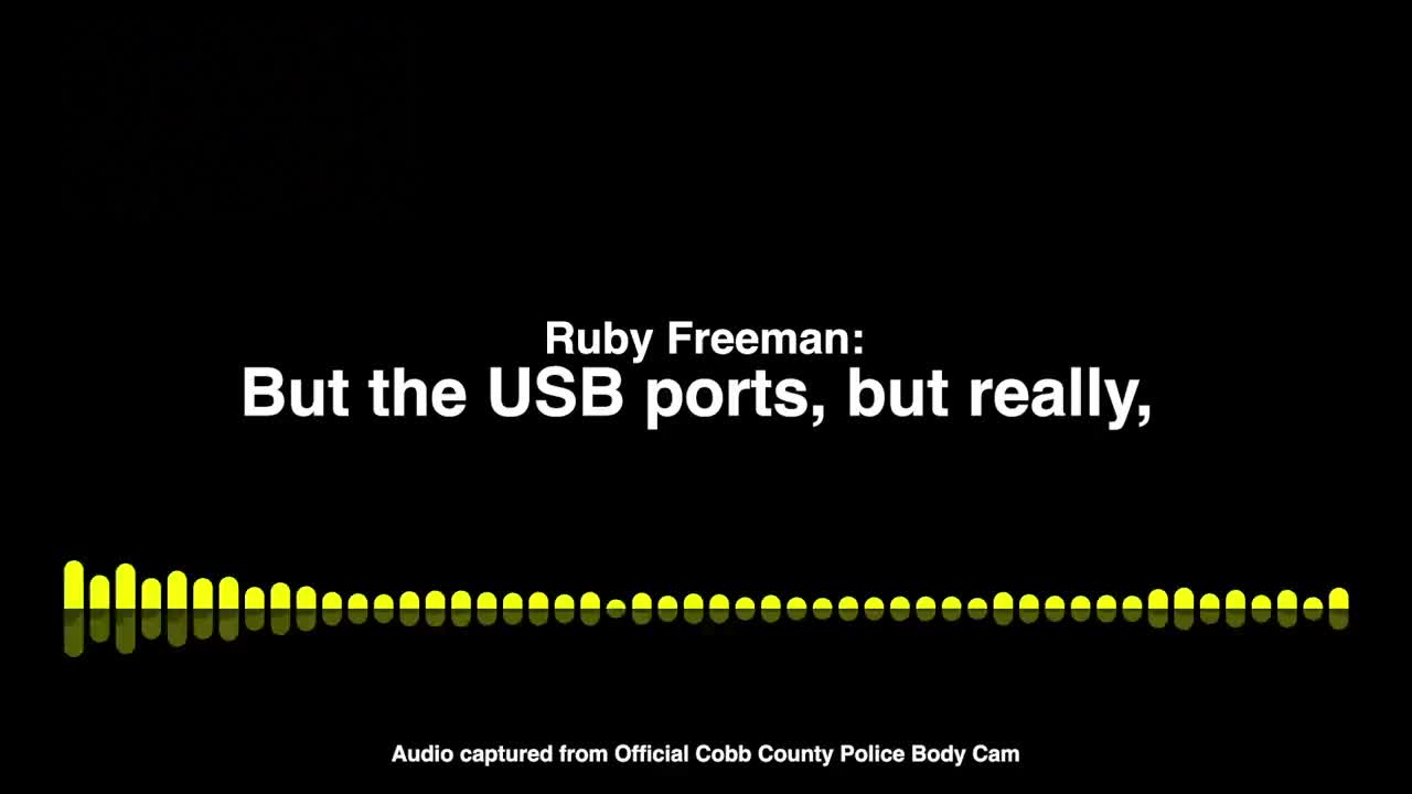 Ruby Freeman: Election Bombshell caught on County Police Body Cam- PART 2