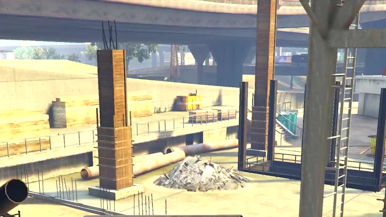 GTA V Using A Bulldozer To Save A Drama King Construction Worker In Grand Theft Auto 5