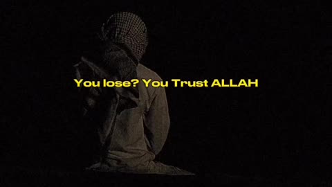 Trust Allah for everything ❤️