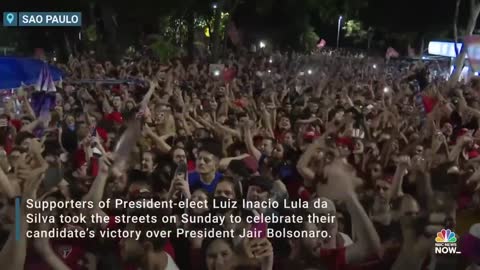 Supporters Of Brazil’s President-Elect Lula da Silva Celebrate Victory Over Bolsonaro