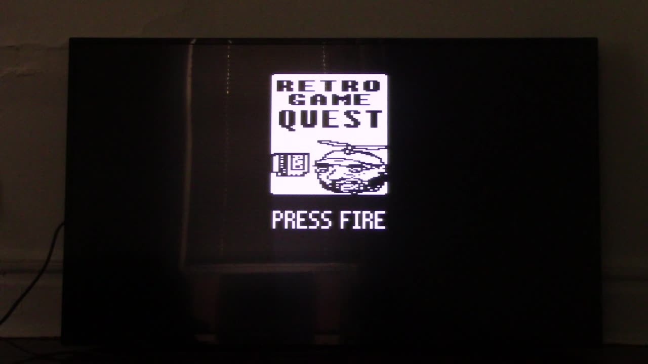 I'm playing retro game quest indie homebrew game on atari vcs 800