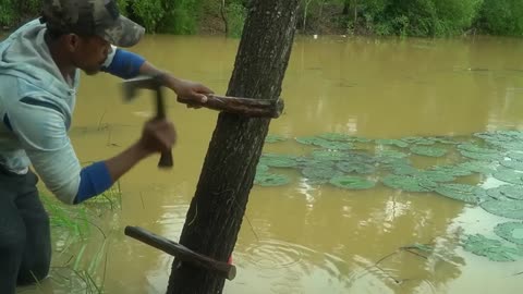 BUSHCRAFT Building 9m Camping Floating Under Raining Season