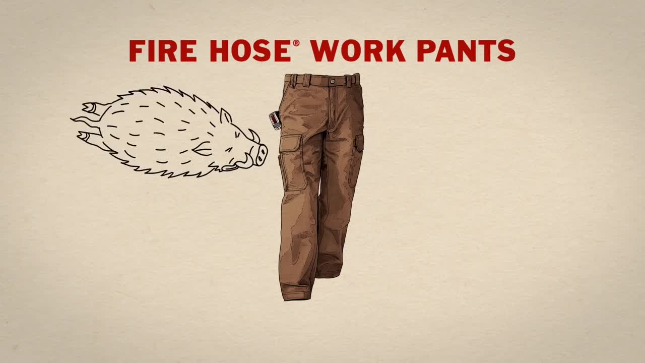 Duluth Trading TV Commercial Fire Hose® Work Pants vs. Hail Mary Hog