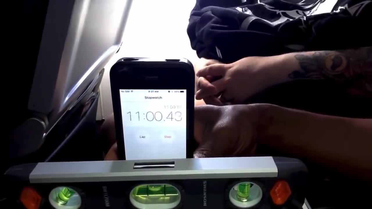 Level and stationary earth. Only the things above move - including aiplanes.