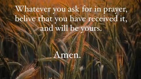 Pray believe and receive