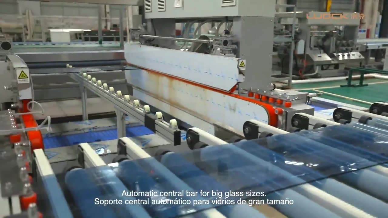 20 Motors Architecture Glass Straight Line Double Edging Machine with Good Polishing