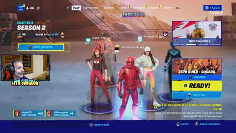 Sithsurgeon - Fortnite Live Stream. Fortnite with Viewers.