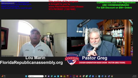 Time to Clean House Lou Marin Florida Republican Assembly with Pastor Greg