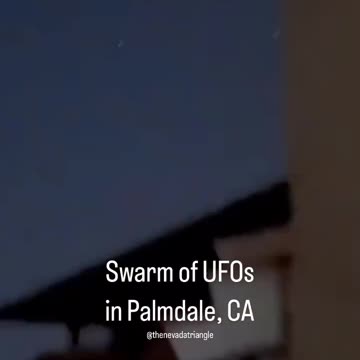 Yet more unexplainable aerial phenomena, this time from Palmdale, California