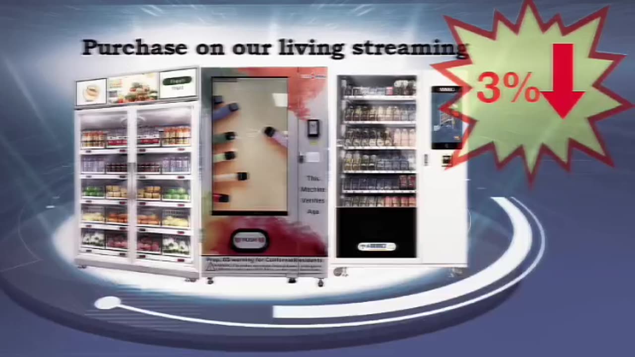 Live Stream Exclusive: 3% off Vending Machine!