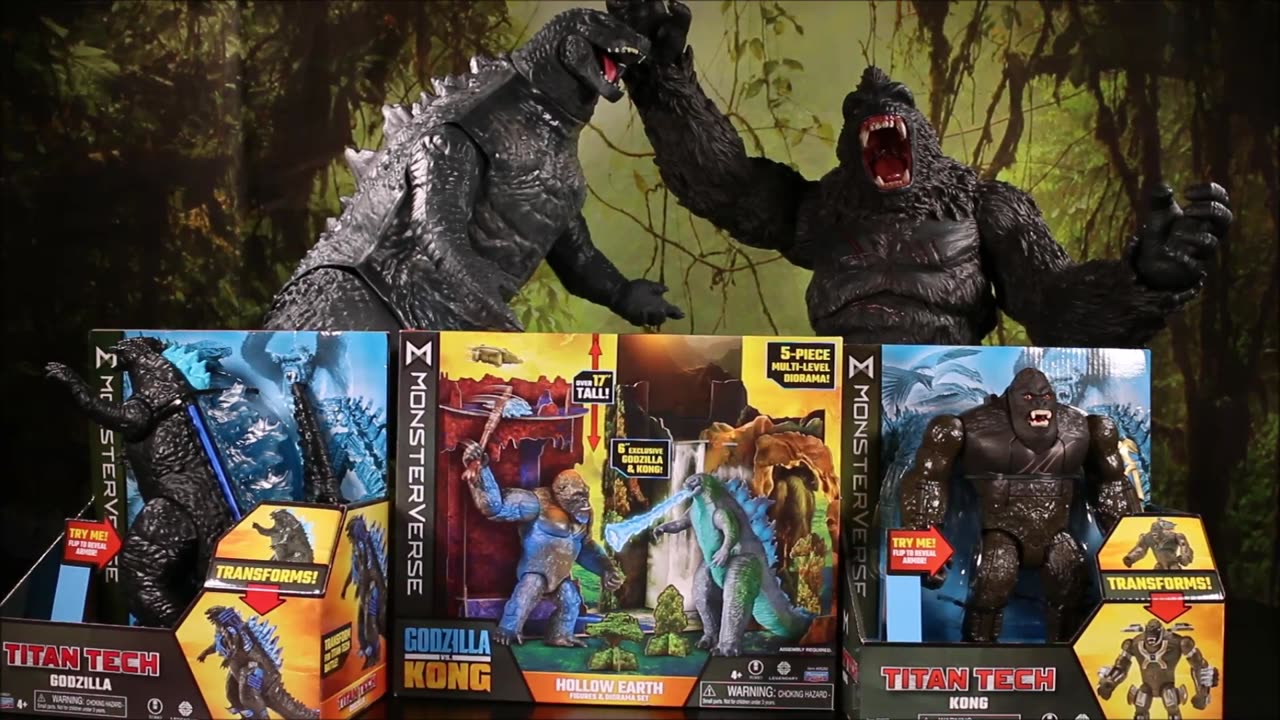 New Godzilla vs King Kong Toys 2023 MonsterVerse Titan Tech Godzilla Jurassic World Dinosaur Toys!