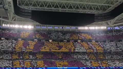 Tifo Real Madrid Vs Manchester City UEFA champions League