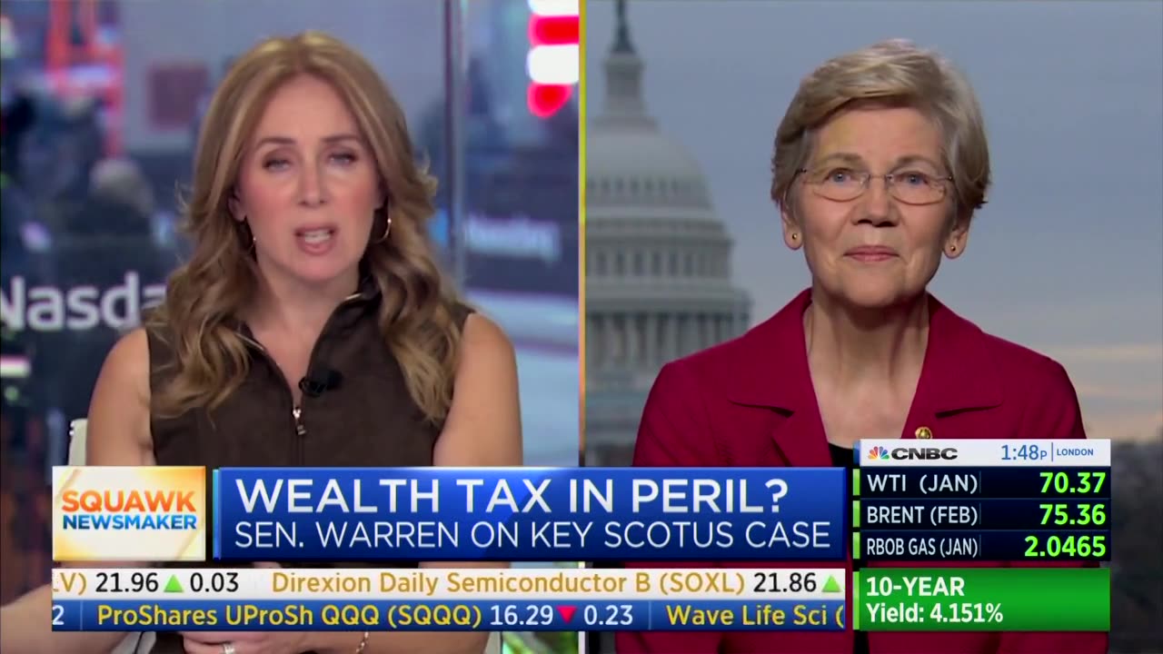 CNBC Host Explains To Warren Why Wealth Tax Sucks