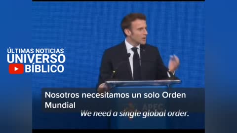 'Necesitamos un orden global único': Macron pide que el gobierno global evite la guerra mundial