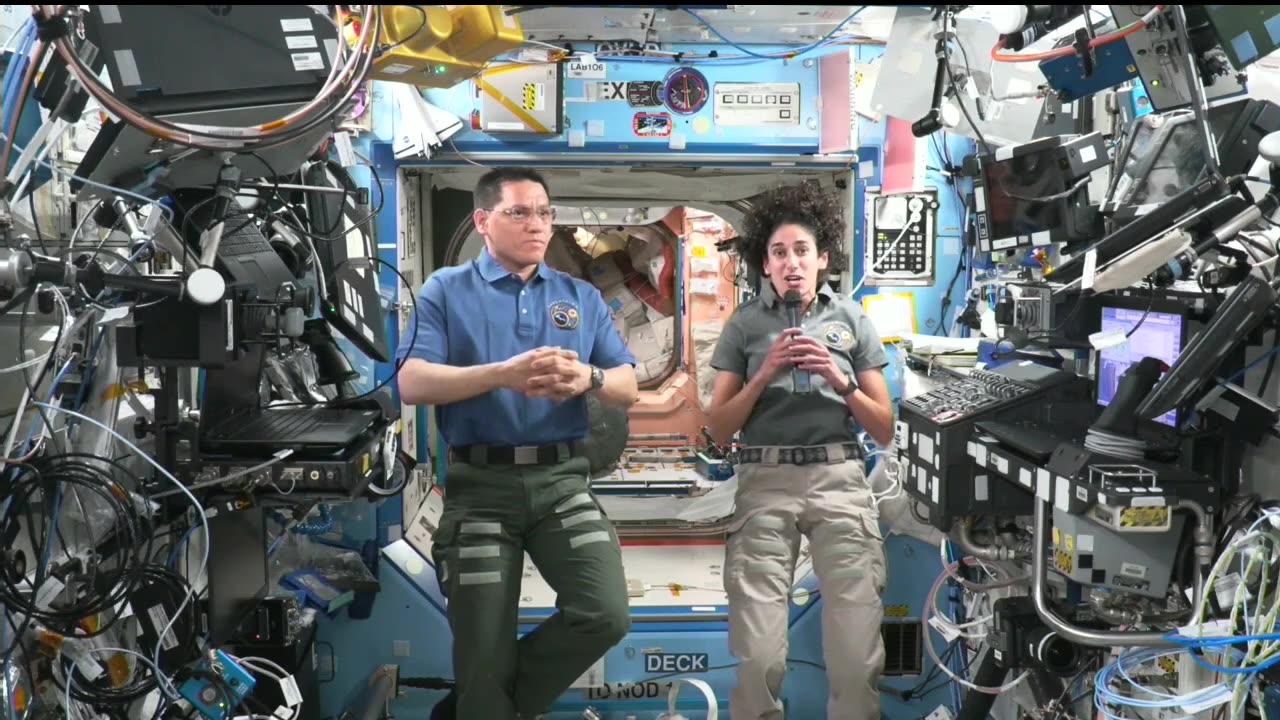 Expedition 69 space station crew answers gray ,Georgia students September 7 2024 question