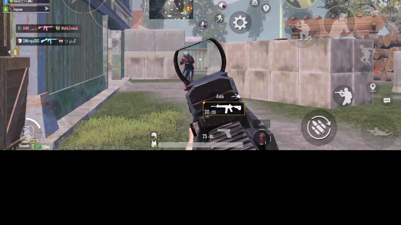 Playing pubg mobile with M416 TDM