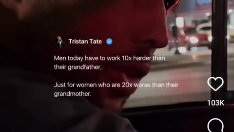 Tristan Tate - comparing men and women today with our grandparents generation