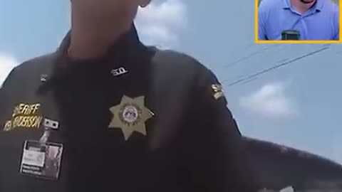 The policeman confronts sheriff