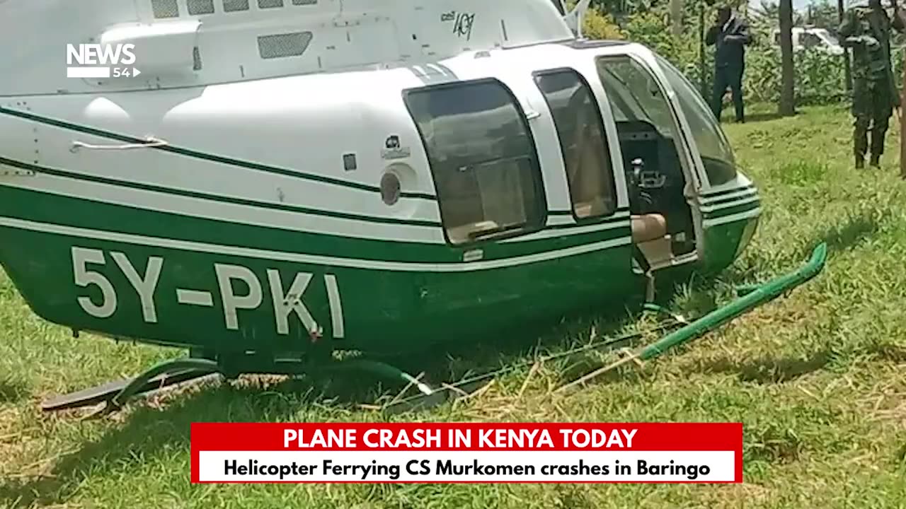 Breaking! Kipchumba murkomen chopper crash in Baringo