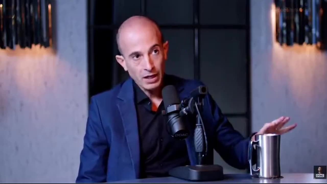 Yuval Noah Harari talks about AI creating new viruses that kill billions of people.