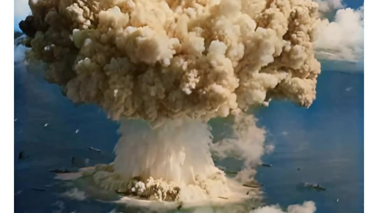 Underwater atomic bomb test "Baker" Bikini - Atoll 1946