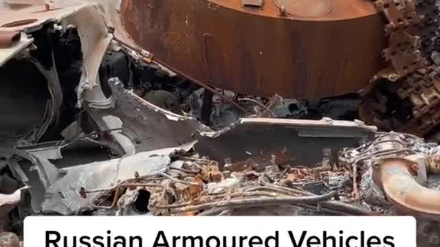 Russian Armoured Vehicles completely destroyed in Kyiv