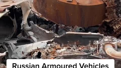 Russian Armoured Vehicles completely destroyed in Kyiv