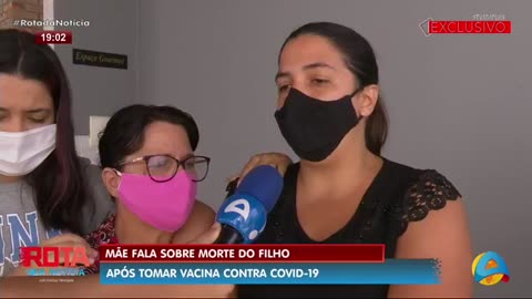 Entrevista: Mãe perde filho para vacina Covid