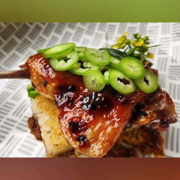 Duck Confit with Chile and Honey Glaze