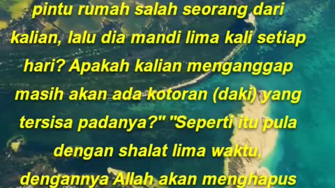 Bagaimana pendapat kalian seandainya ada sungai di depan pintu rumah