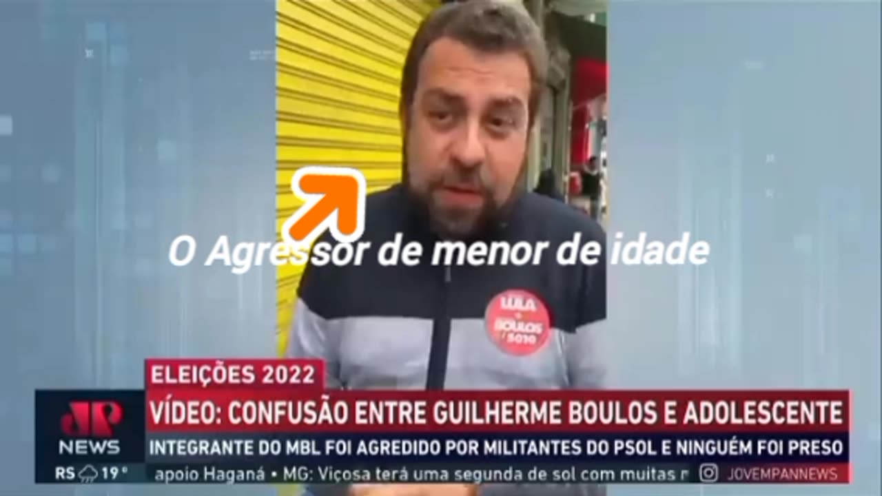 Guilherme Boulos agride menor e os militantes do Boulos faz o serviço de espancamento .