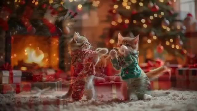 🎄😹Cats at Christmas 🎅🎁✨- Funny Cats Doing Human Things