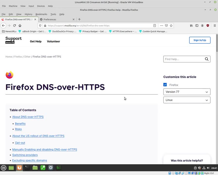 PRIVACY HTTPS everywhere, DuckDuckGo, PrivacyBadger, QuickCookieManger, DNS over HTTPS in Firefox