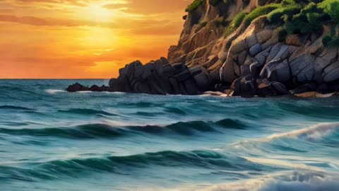 Beauty of sea beach/nature WhatsApp status , relaxing video