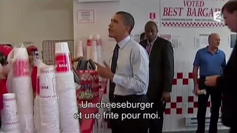 Obama “Caught ”at Local Burger Shop