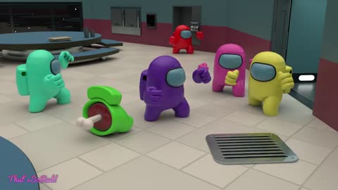 Among Us Distraction Dance gets Distracted | 3D Animation