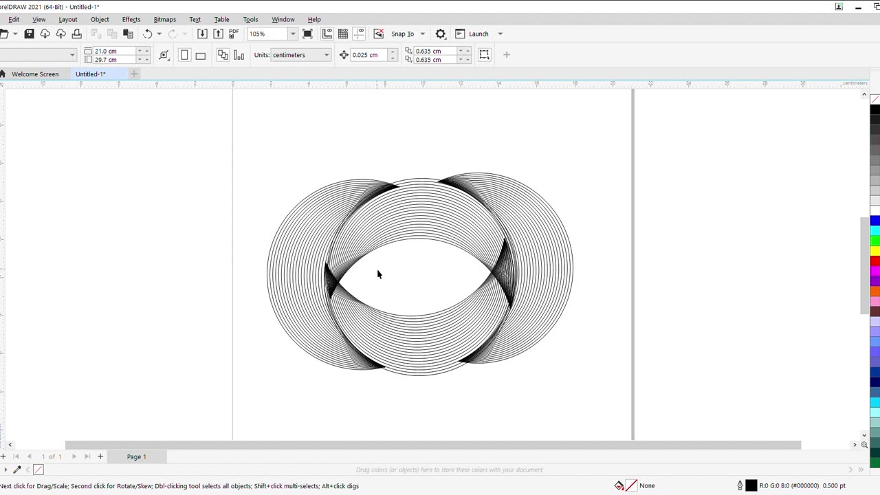 simple basic design in COREL draw || easy and simple ||